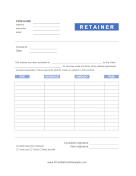 Consultant Retainer Receipt