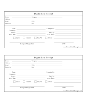 Digital Rent Receipt