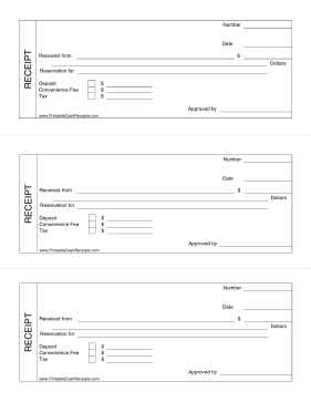 Reservation Receipt