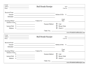 Bail Bonds Receipts