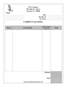 Carpet Cleaning Receipt