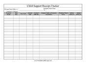 Child Support Receipt Tracker