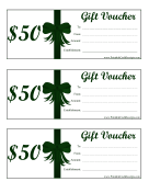 Gift Vouchers 50 Dollars