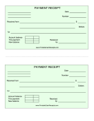 Green Payment Receipt