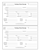 Parking Ticket Receipt