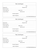 Petty Cash Request (3 per page)