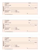 Pink Cash Receipts