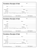 Receipt Of Sale Furniture