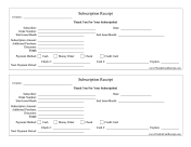 Subscription Receipts