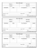 Travel Receipts
